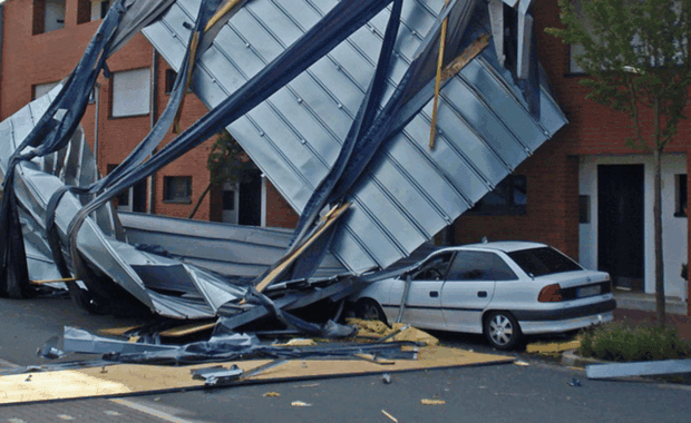 Business damaged by cyclone