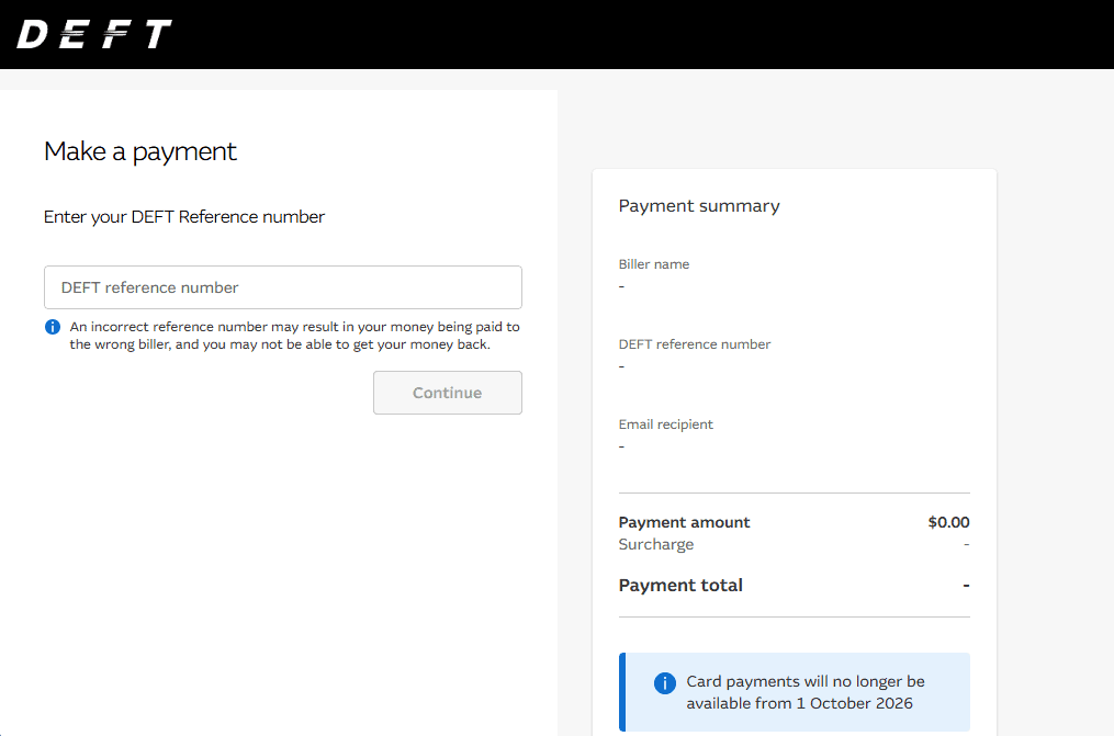 DEFT Payment