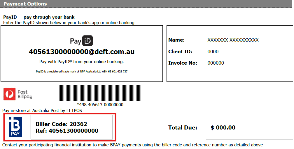 BPAY Option