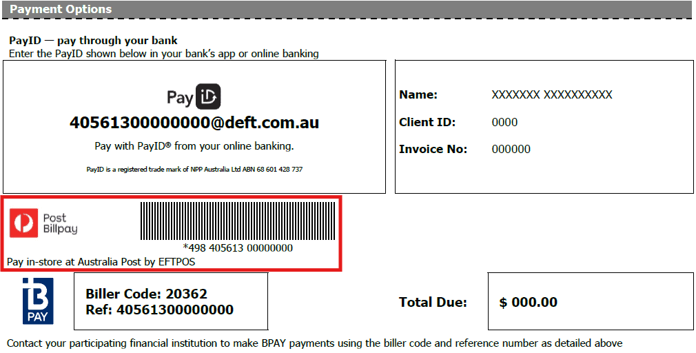 EFTPOS Option
