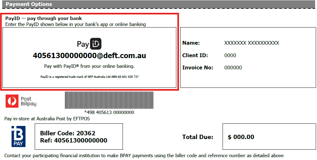 PayId Reference