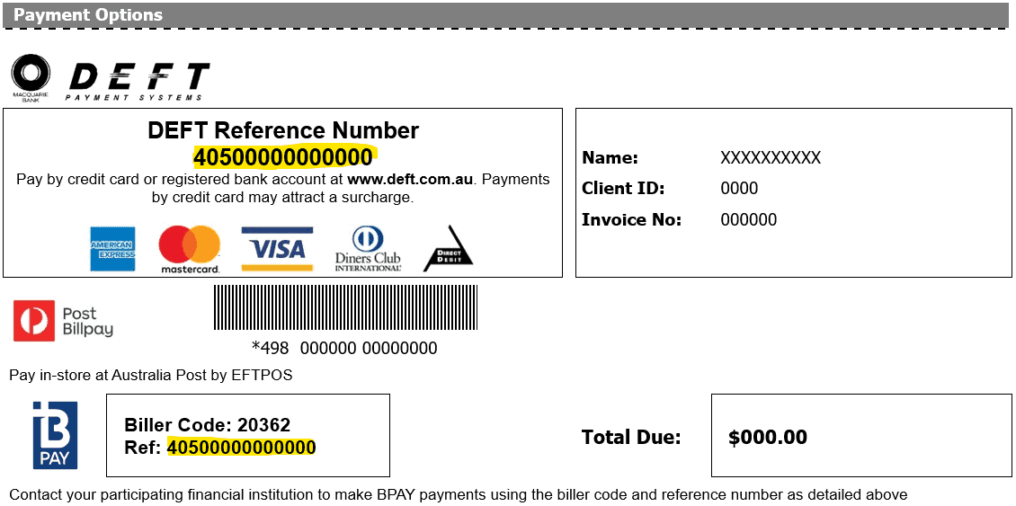 Reference number